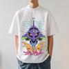 2026 Новая Неон Genesis Evangelion Японский Стиль Классическая Футболка Высококачественная Уличная Футболка Подходит и для Мужчин Женщин Лето