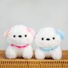 Charming Cute Dog Hanging Pendant Fluffy Plush Toy Keychain Perfect For Couples