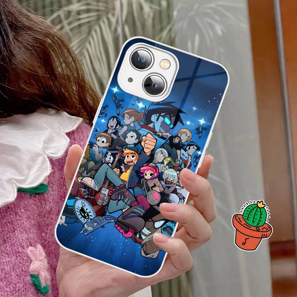 Comedy Film Scott Pilgrim VS The World Tempered Glass For Iphone 14 13 12 11 Pro Mini XS MAX 14Plus X XS XR Cover