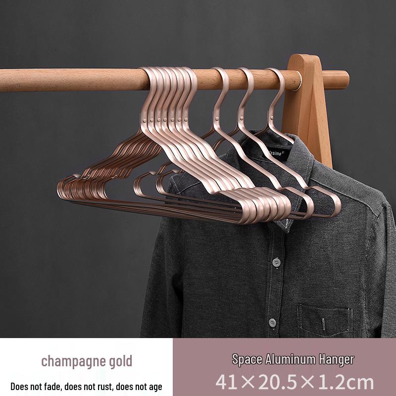 Stainless Clothes Steel Spacesaving Nonslip Hanger Rack