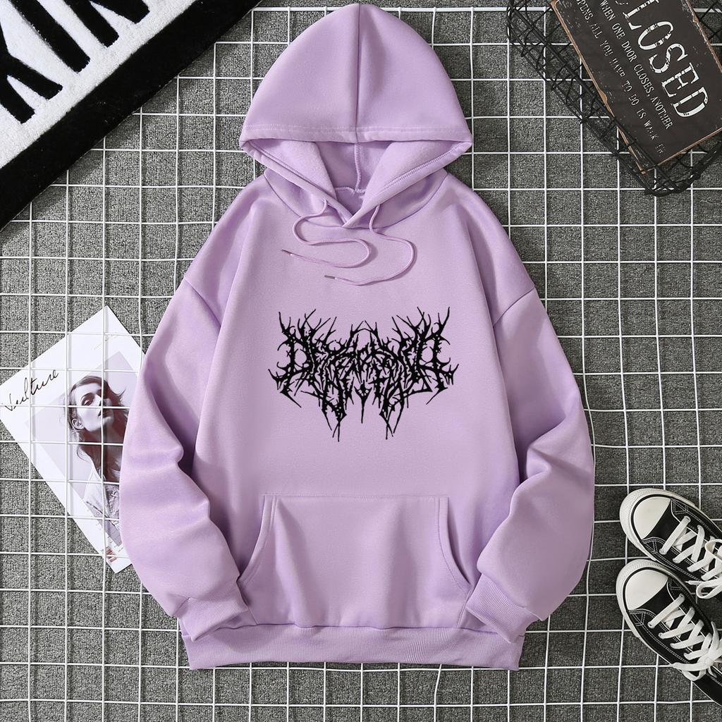 Mingxin Clothing Флисовый Свитшот с Капюшоном Женский Европейский и Американский Стиль Американский Осенне-Зимний Принт Свободный 2026 Студенческая Куртка