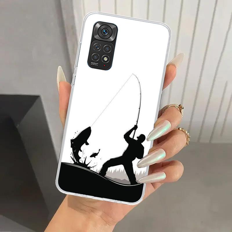 Чехол для телефона Охота Рыбалка Мужчина для Xiaomi Redmi Note 15 14 14S 13 12S 12 Pro 11S 11 Plus 11T 11E 10S Мягкий Funda Чехол с принтом Redm