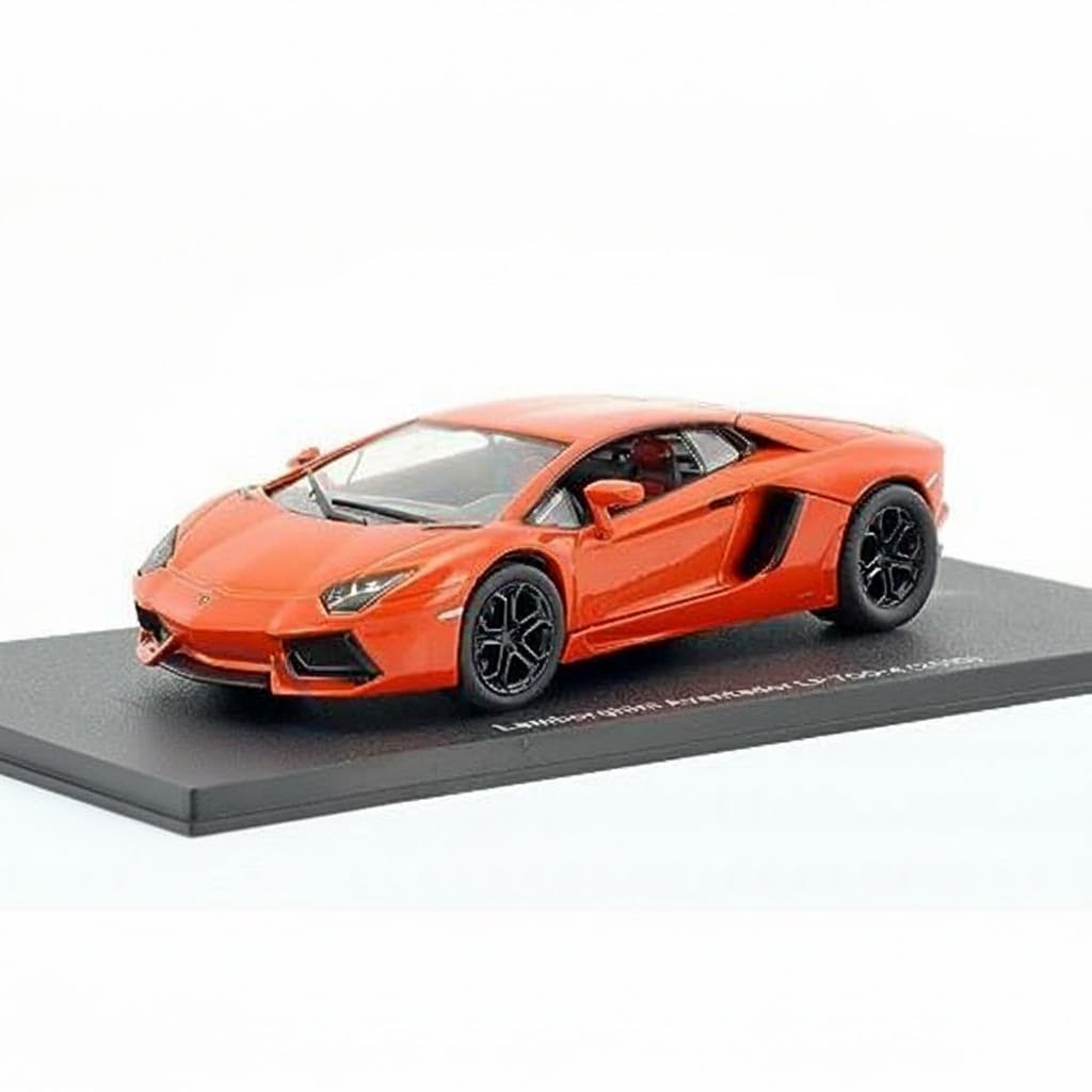 Модель Lamborghini Aventador литая 1/43 AVENTADOR LP700-4 2010 (оранжевый) с чехлом