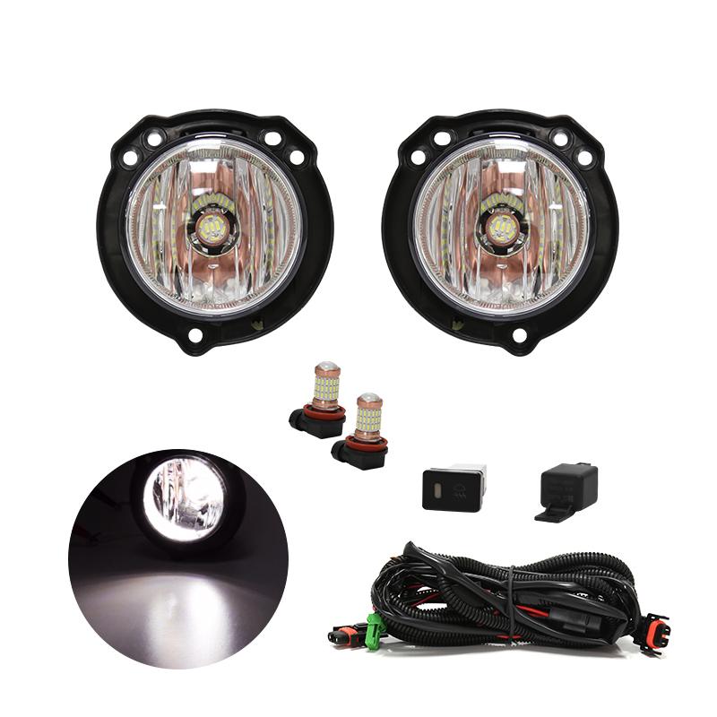 For Toyota Avanza 2012 2013 2014 2015 2016 LED Fog Lamp DRL Light Daytime Running Bumper Driving Waterproof Switch Relay Wires