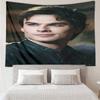 Two Men In Suits Damon Tapestry, Unique Design Tapestry, Wall Decor for Bedroom,Livingroom, Playroom,Heartwarming Fan Holiday Gifts