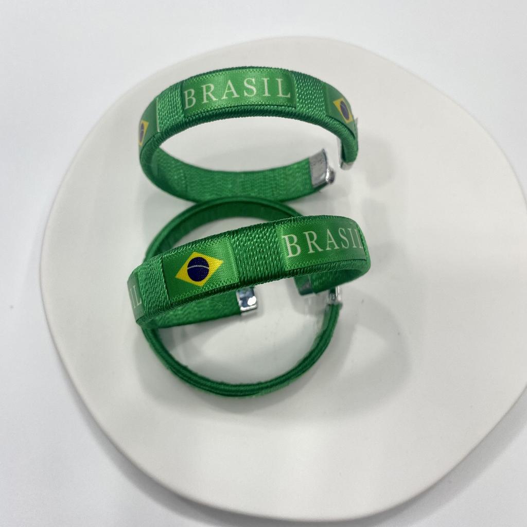 Модные Браслеты Чемпионата мира по футболу FIFA 2026 Плетеный Браслет для Футбольных Фанатов Мальчики Девочки Браслет с Лентой Национального Флага