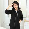 Женская повседневная куртка из полар-флиса на осень и зиму с воротником-стойкой, утолщенный кардиган, спортивный уличный теплый свитер