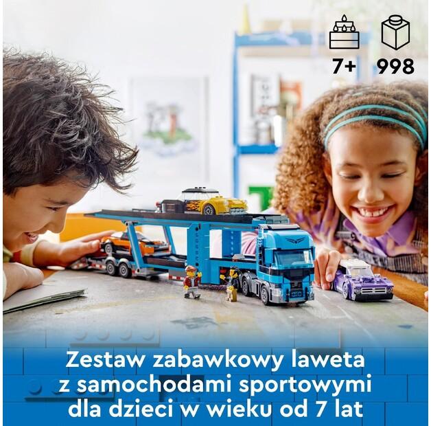 LEGO City 60408 Караван со спортивными машинами