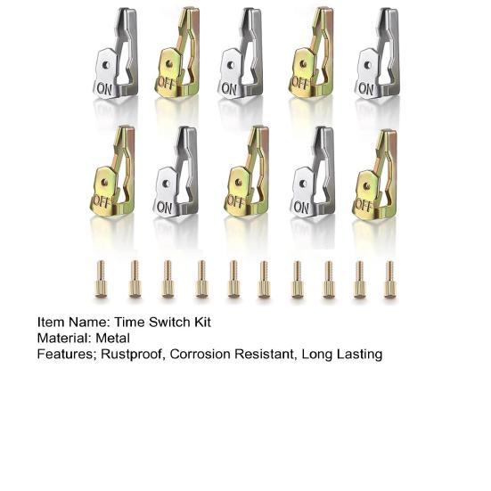1 комплект, сменные триггеры для таймера, нержавеющие, устойчивые к коррозии, простая установка, набор триггеров для таймера включения/выключения