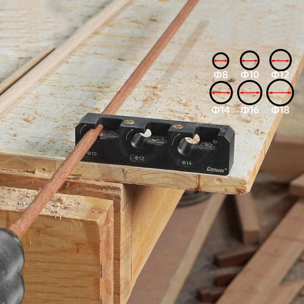 Easy Carryi Hole Locator Round Rod Doweling Jig Jig Tool Woodworking Dowel DIY Tools