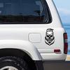 Self-adhesive Skull Vinyl Sticker for Cars, Trucks, and Computers