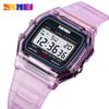 SKMEI 2056 Fashion Student Digital Watches Transparent Case Outdoor Sports Luminous Calendar Men Ladies Electronic Watch
