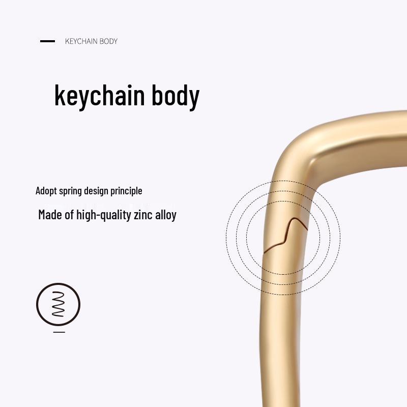 Брелок Cabron Universal из цинкового сплава с маленькой подковообразной пряжкой, идеально подходит для всех сумок для ключей