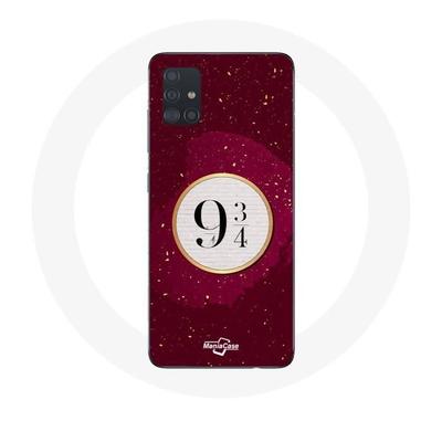 Чехол - Maniacase - Galaxy A51 - Мягкий - Красный - Гарри Поттер Платформа 9 3/4