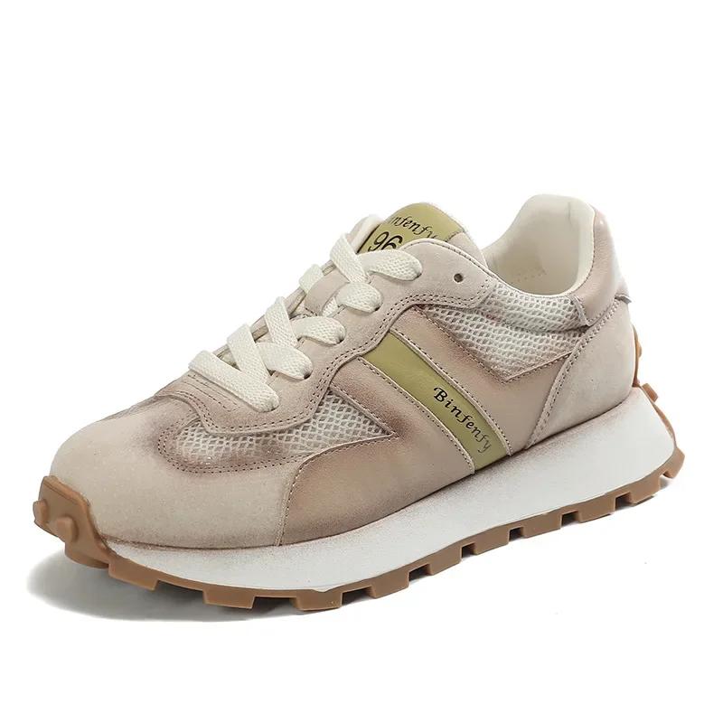 2024 Fashion Women Neakers Mesh Breathable Lace Up Sneakers Forrest Gump Shoes Comfort Sport Running Shoes Zapatillas Hombre