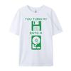 Dirty Computer Green And White Graphic T Shirt Autumn TShirt Happy New Years