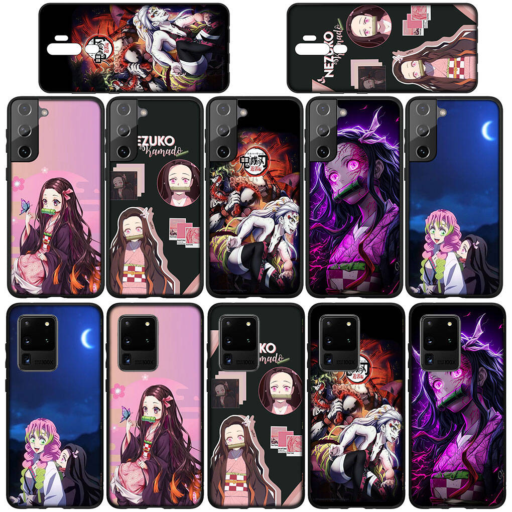 for Samsung Galaxy S25 S24 S23 S22 Ultra FE Plus A17 A37 A57 A56 A55 A06 A16 A15 A36 A26 A35 A05 A25 A54 Case Nezuko Demon Slayer Daki Gyutaro Cover