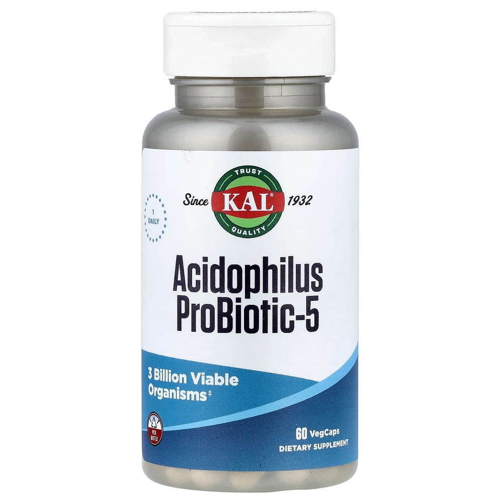 KAL Acidophilus ProBiotic-5 Veggie Capsules 60 Count