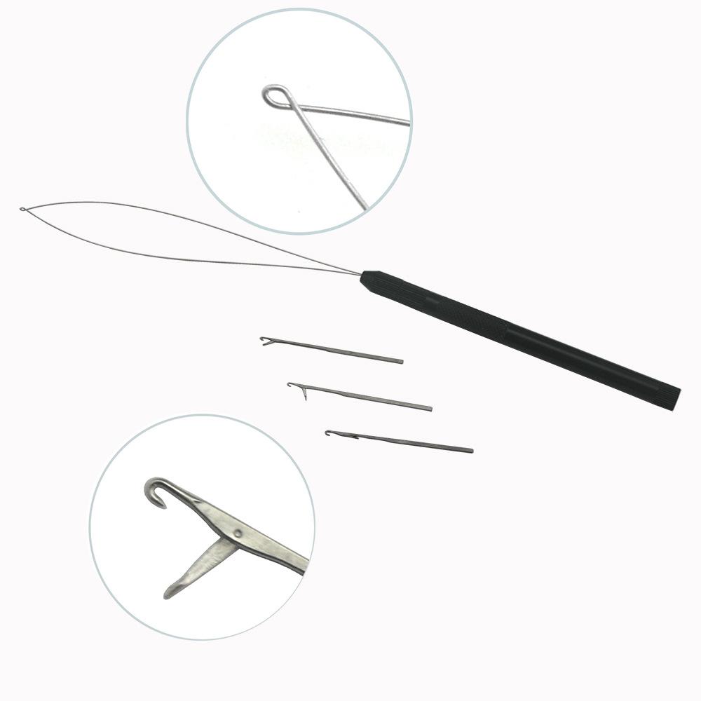 Набор щипцов для наращивания волос, инструменты для наращивания волос, бусины из нержавеющей стали, заколка для волос, ножницы для наращивания волос Weft, микрощипцы
