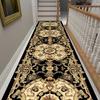 Luxury Long Corridor Carpet Non-slip Stairway Rug European Style Stairs Hallway Carpet Washable Runner Customizable Aisle Rug