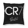 Soccer Ronaldo Signature Pillowcase Double-sided Printing Cushion Cover Decoration Pillow Case Cover Living Room