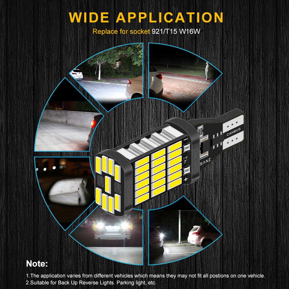 2x Canbus T16 T15 921 W16W светодиодные лампы автомобильные резервные фонари заднего хода для Hyundai Tucson 2017 Creta Kona IX35 Solaris Accent I30 Elantra