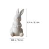 NUOBESTY Rabbit Figurine, Cute Easter Decoration, White Ceramic Rabbit Figurine, Nordic Style, Room Decor, Gift, Set of 2 (AB Style)