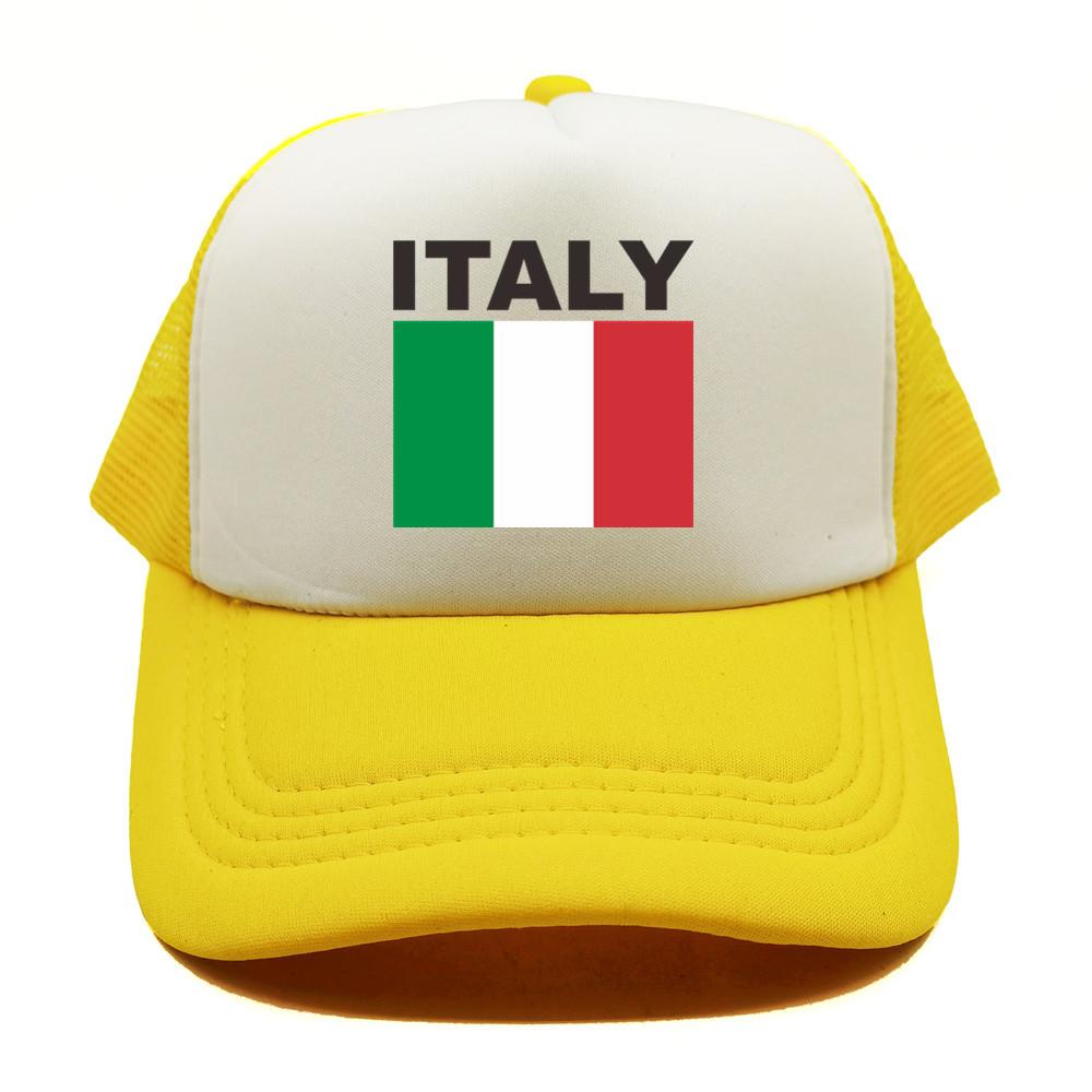 Italia Italy Italian Flag Trucker Cap Summer Unisex Cool Dad Hat Baseball Caps Unisex Outdoor Mesh Net Caps