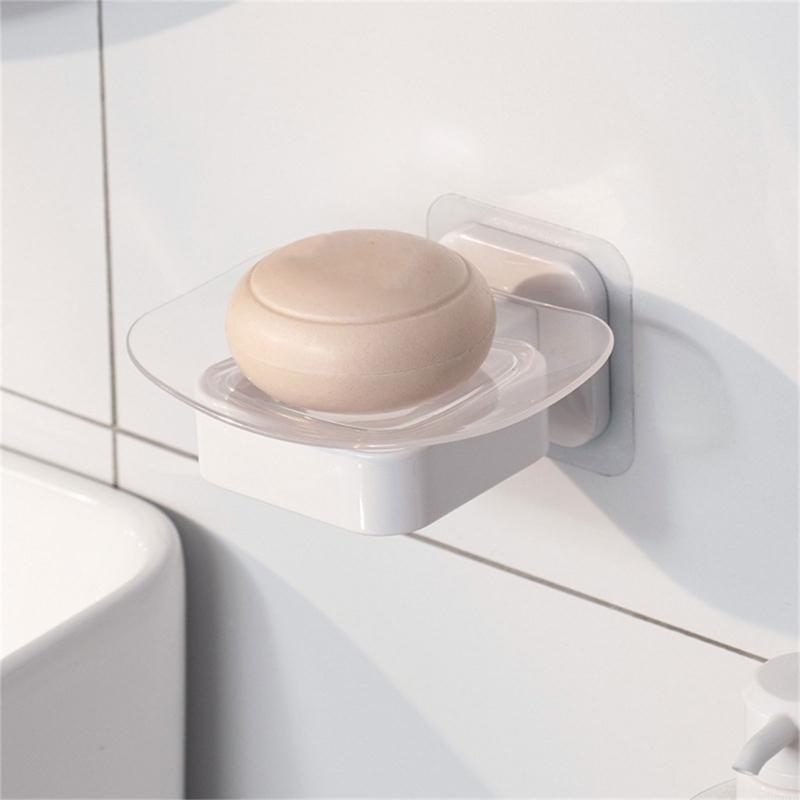 Мыльницы без сверления, настенные, самоклеящиеся, прозрачные, для ванной и кухни