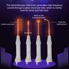 1 комплект высокочастотной электротерапевтической палочки 4 различных трубки безопасный портативный портативный штекер европейского стандарта безболезненный антивозрастной уход за лицом косметическое устройство