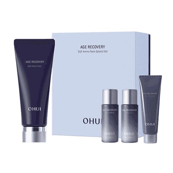 O HUI Age Recovery Soft Amino Foam Special Set 4items +RANDOM GIFT