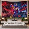 Custom Name Text Tapestry Lamine Yamal Personalized Polyester Wall Tapestry For Bedroom And Room