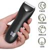 Body Hair Trimmer Rechargeable Groin Hair Trimmer Waterproof Electric Shaver with 2 Guide Comb Body Groomer for Husband