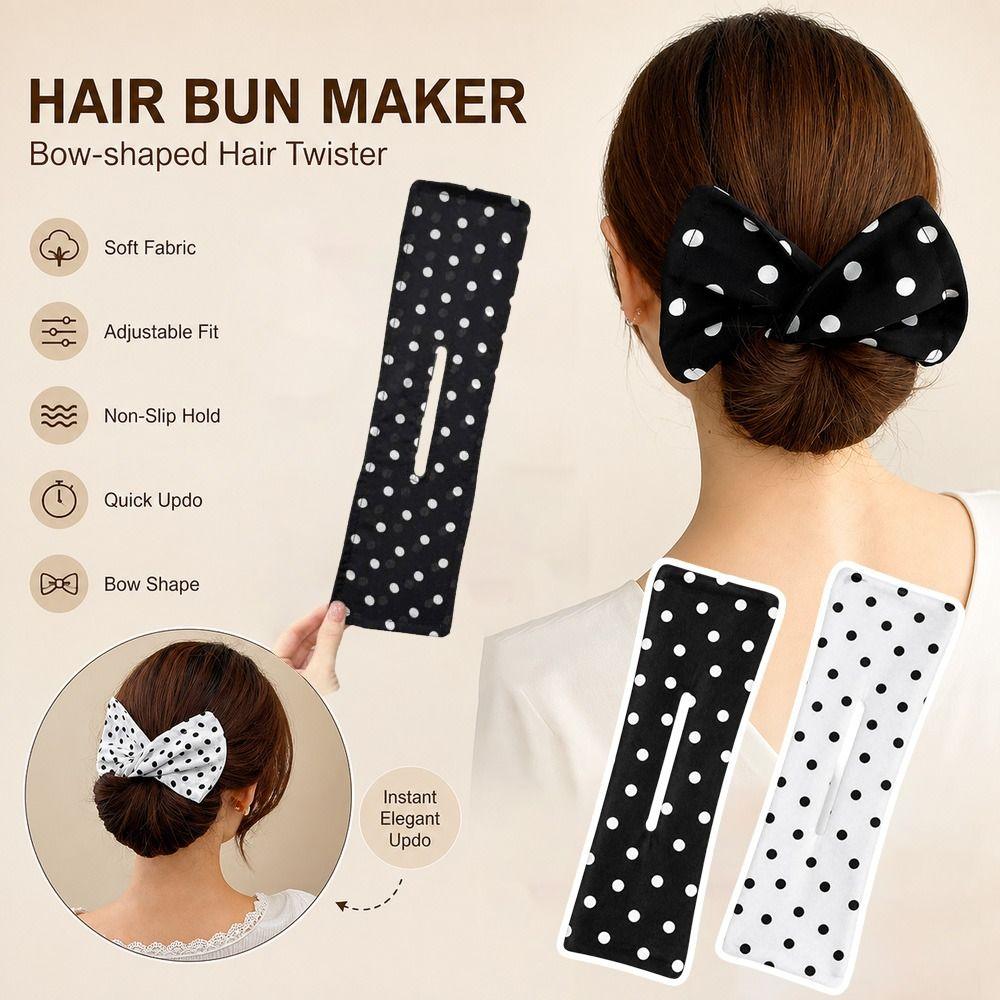 Adjustable Hair Bun Maker Fabric Bun Shaper Ponytail Holder New Ponytail Holder Hair Twister