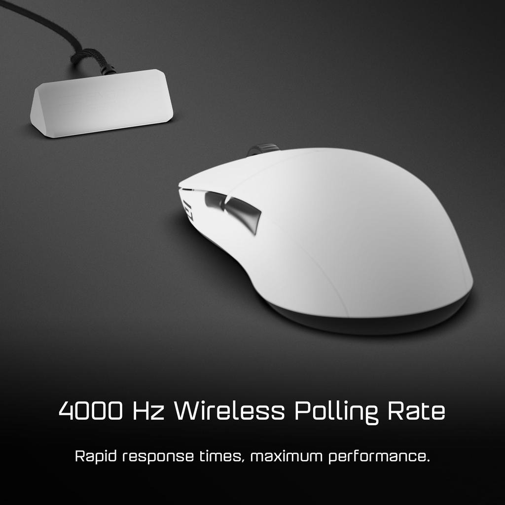 Endgame Gear XM2w 4K Wireless Gaming White Mouse, (EGG-XM2W-4K-WHT)