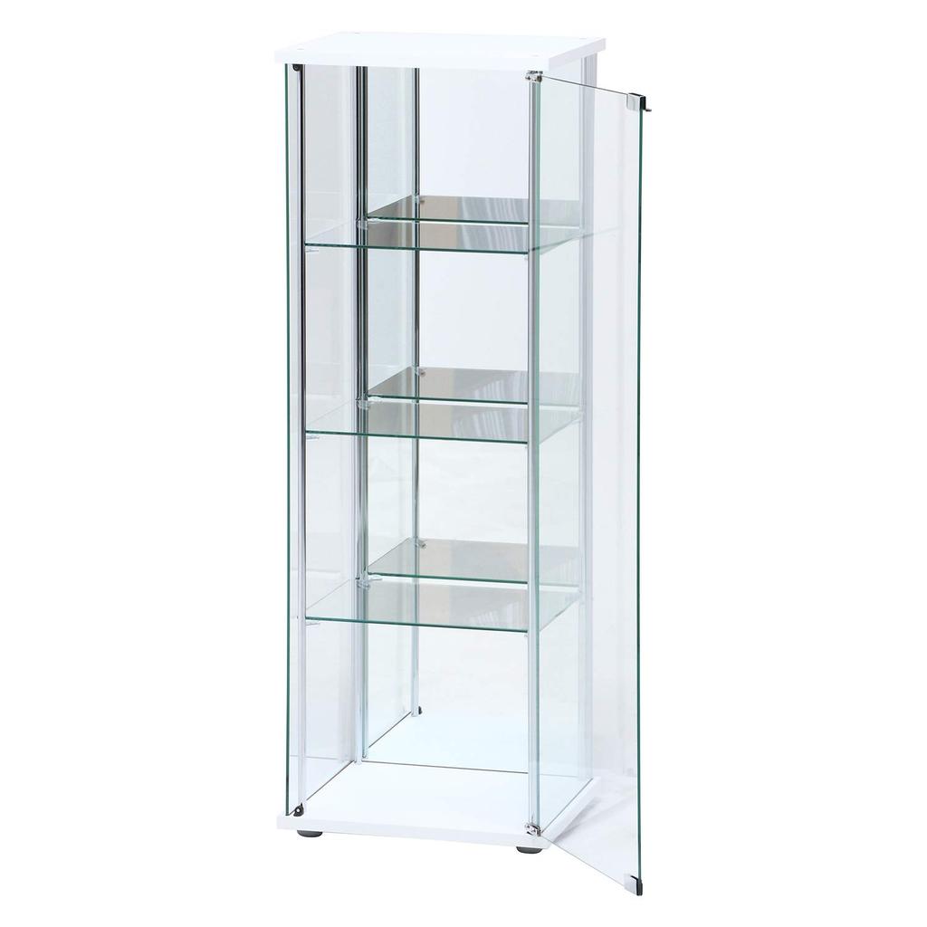 Футляр для коллекционной фигурки Fuji Boeki, 4 яруса, ширина x глубина x высота 120 см, белое закаленное стекло, заднее зеркало в сборе, товар 97338 42,5 36,5