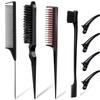 Brush Set Edge Brush with Hairpin Beauty Hair Comb Double Eyebrow Brush Makeup Hair Styling