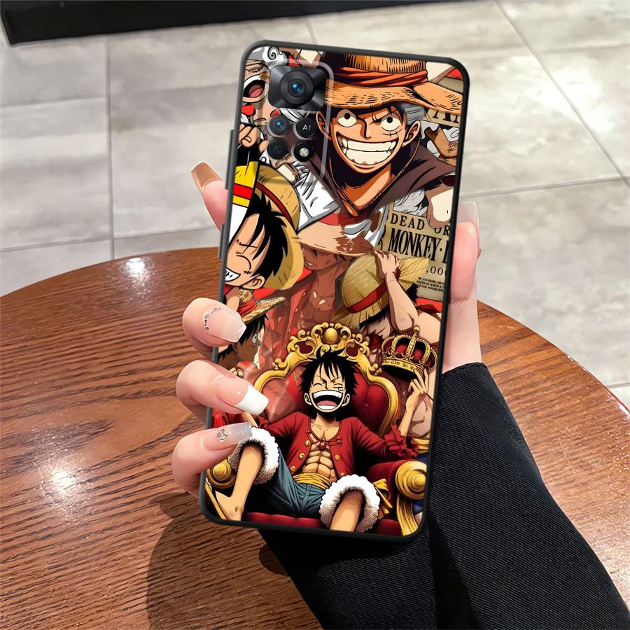 Мультяшная чехол-накладка Funda для телефона One Piece для Xiaomi Redmi Note 11 13 Pro Plus 11s 12s 12 Pro 9 10S 9S 7 8 14 10
