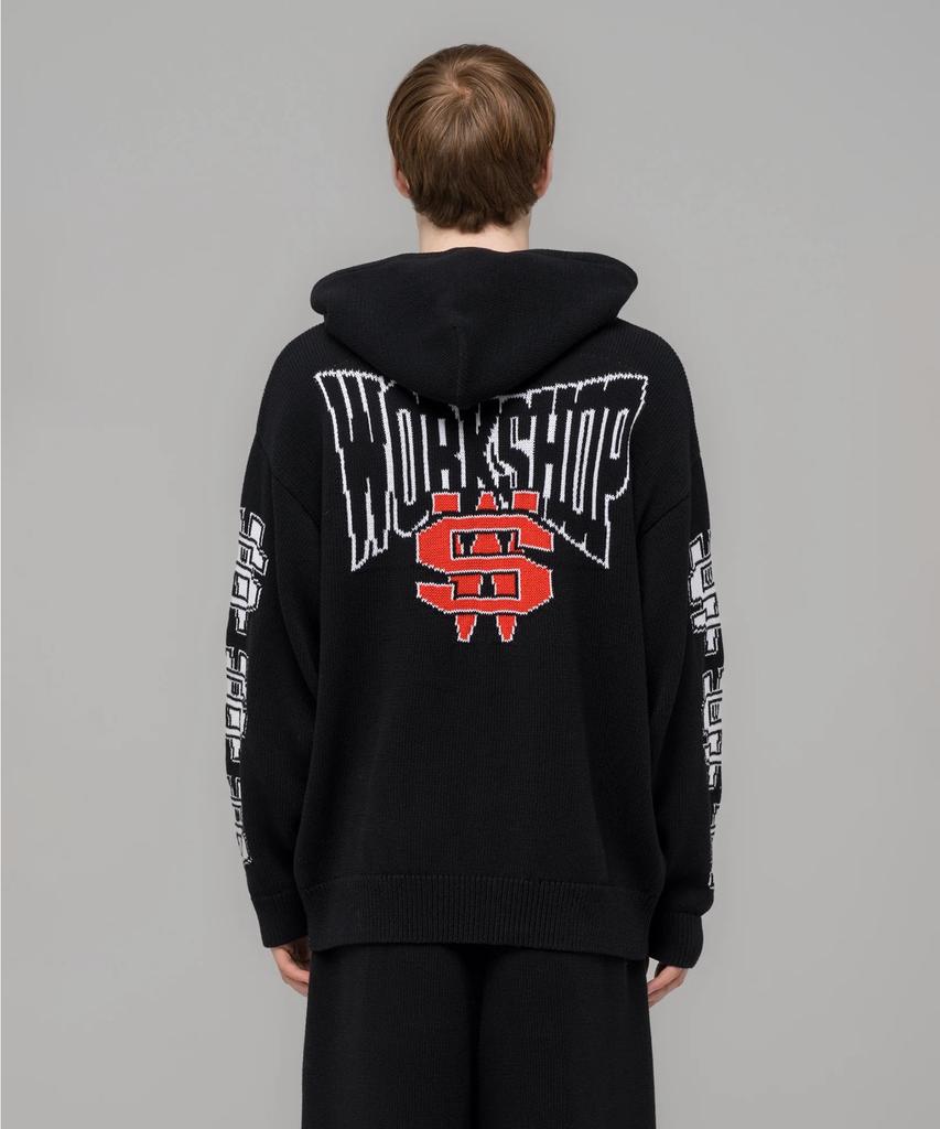 032Ssi (U) One Dollar Bill Knit Hoodie Black