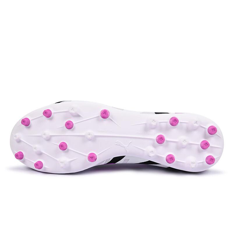 Puma Comfortable Versatile Non-Slip Durable Soccer Shoes Unisex Sneaker White Purple 108791-01
