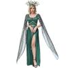 Adult Women Goddess Ancient Greek Mythology Bodysuit Medusa Snake Gorgon Dress Halloween Cosplay Costumes Role Play Outfit