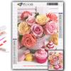 Popular 5D Diy Cross Stitch Pink Roses Painting Full Drill Cross-Stitch Crafts Kit Wall Sticker Home Decor