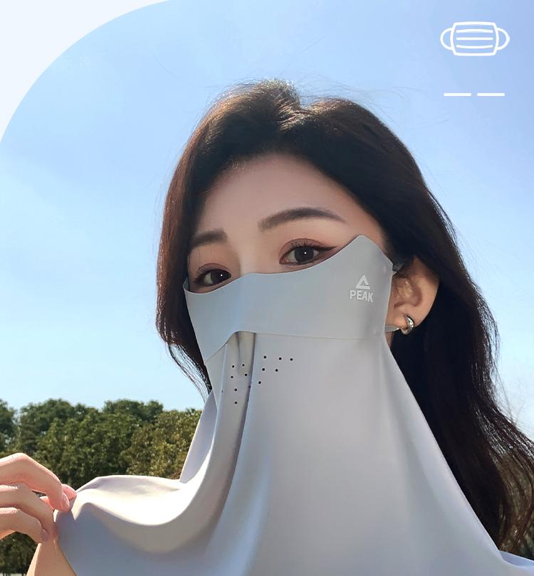 Neck protection sunscreen mask, UV protection ice silk, driving sunshade, cycling breathable face mask