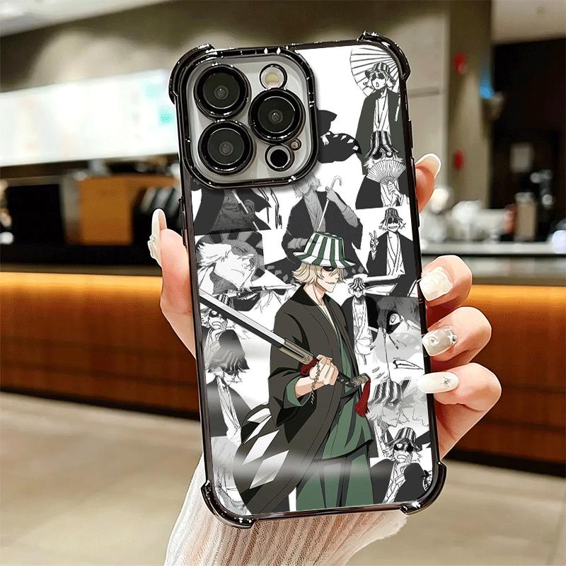 Чехол для телефона с покрытием Bleach Kisuke Urahara для Iphone 16 17 Pro Max Air 16E 14 15 Plus 12 13 Mini Защита от падения Покрытие с подушкой безопасности