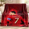 Cristiano Ronaldo blanket Flannel Blanket Soft Cozy Plush Throw for Sofa Bed Lightweight Home Decoration Outdoor camping