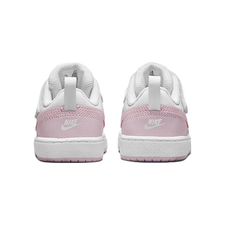 Nike Кроссовки Court Borough Low для малышей, розово-белые, для младенцев и малышей DQ0493-100