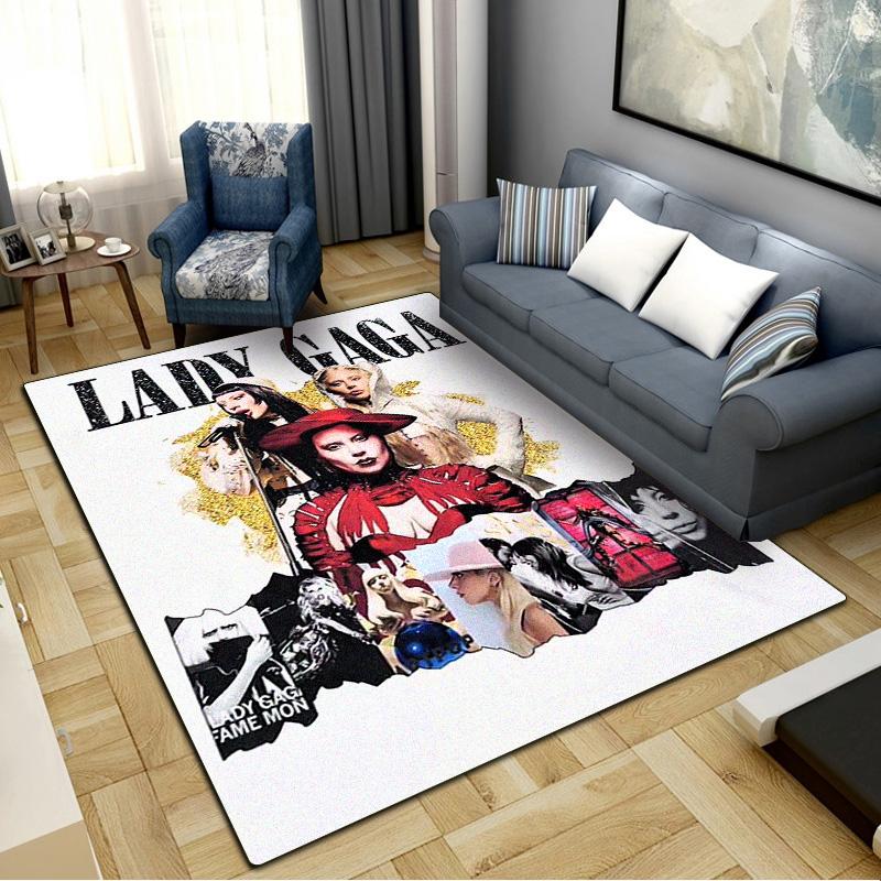 Gaga Singer Carpet Rug for Living Room Bedroom Home Sofa Decoration,Kids play Non-slip Floor Mat