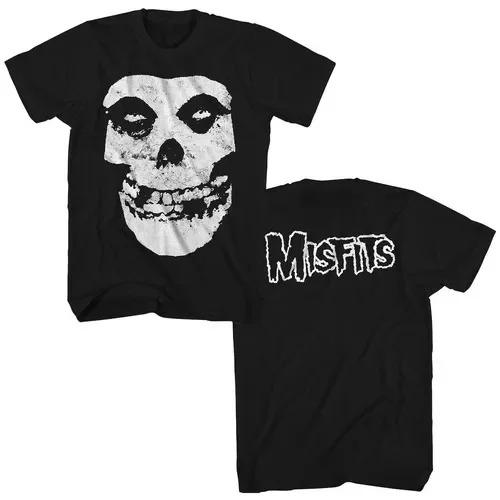 2026 Новая Мода Панк Стиль Misfits Футболка Ретро Уличный Принт Череп Мужская Женская Футболка Хип-Хоп Уличная Одежда Оверсайз Футболка