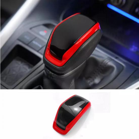 Red&black Car Gear Shift Knob Cover Trim For Toyota RAV4 -2024