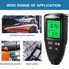 Paint Thickness Gauge, 0-2000um Coating Thickness Gauge for Cars, High Contrast Backlit LCD Display with Auto Digital